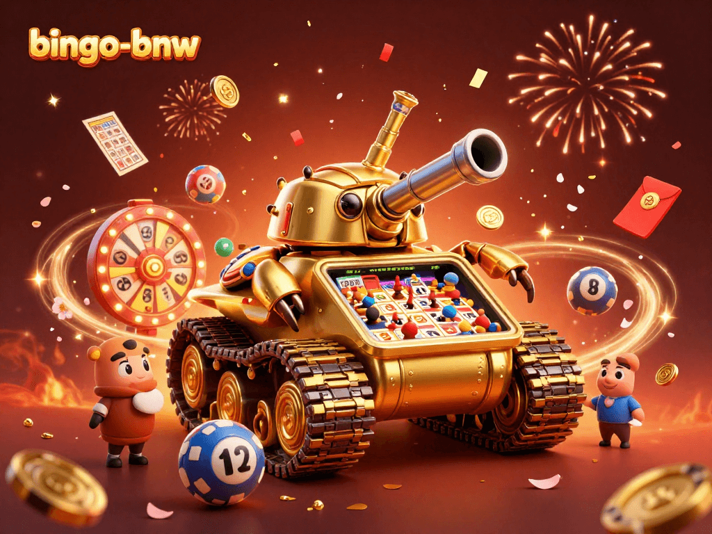 Bingo-bnw unleashes excitement with dynamic bingo gaming in an ultra-detailed 3D illustration.