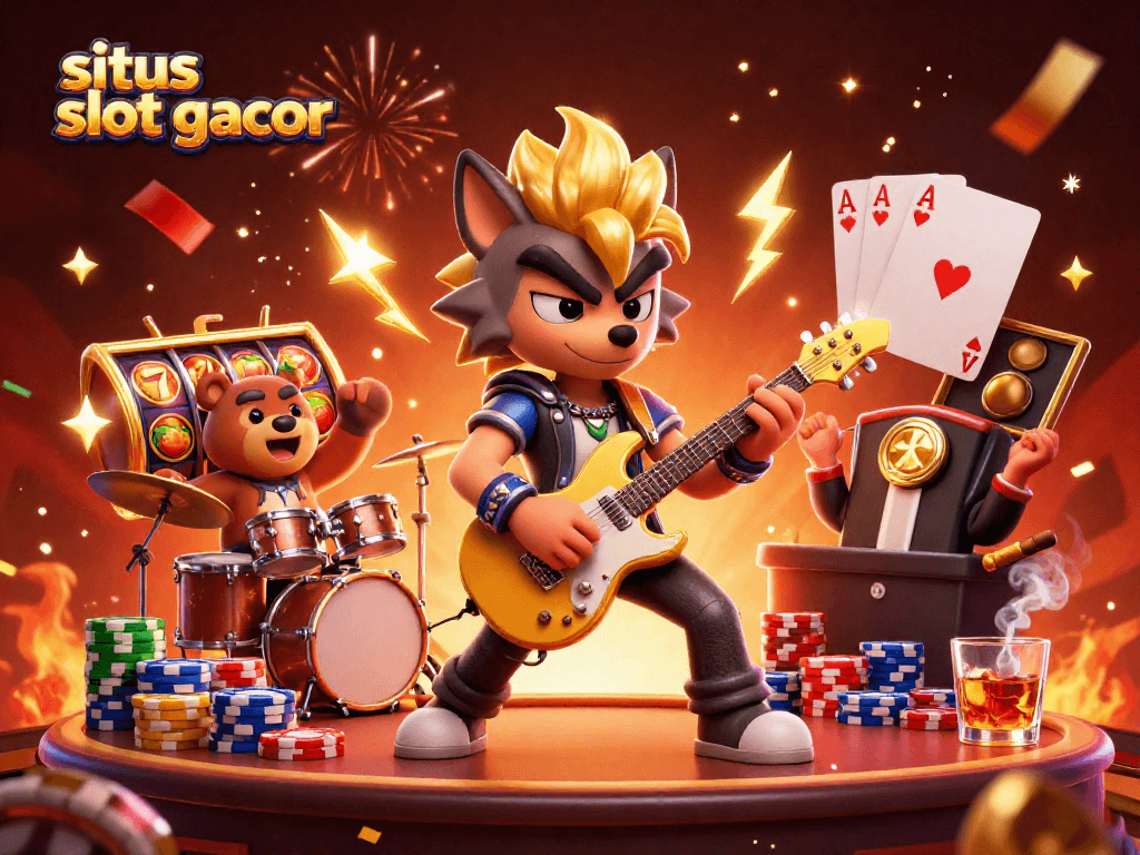 Experience the excitement at situs slot gacor with thrilling slot games and vibrant casino elements.
