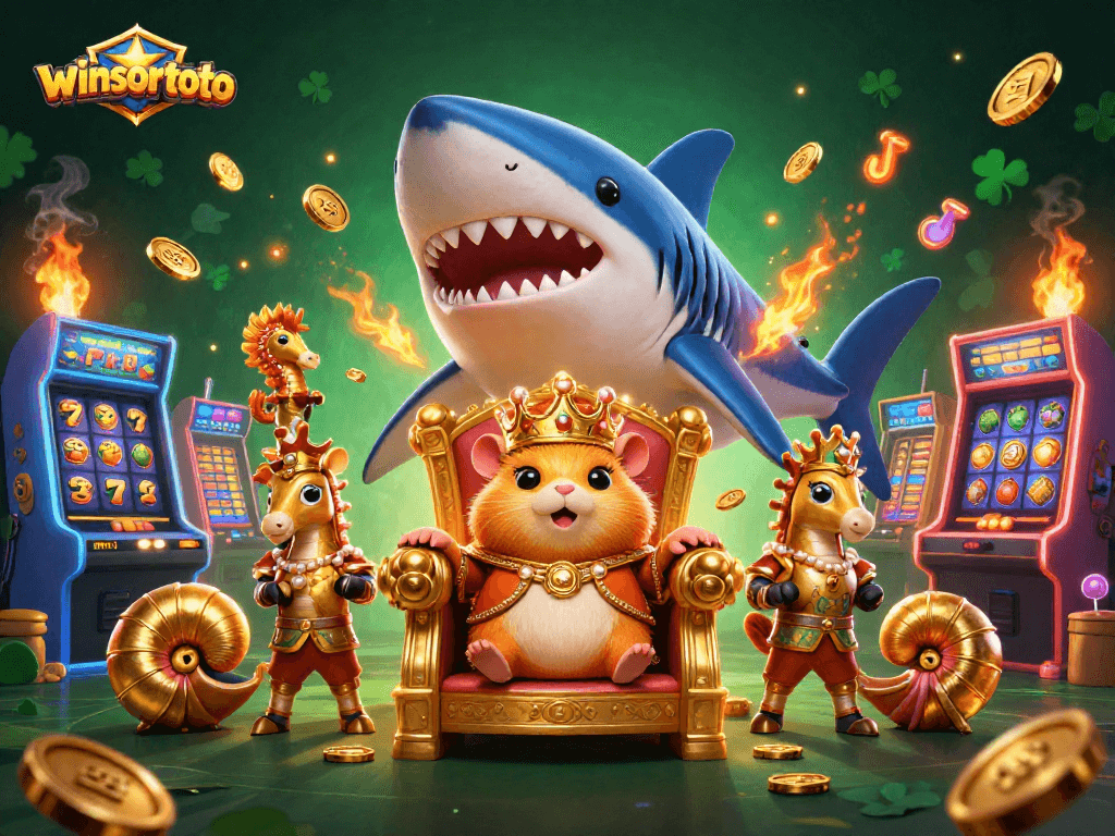 Menangkan jackpot di mesin slot winsortoto dengan raja hamster yang berani di singgasana gigi hiu.