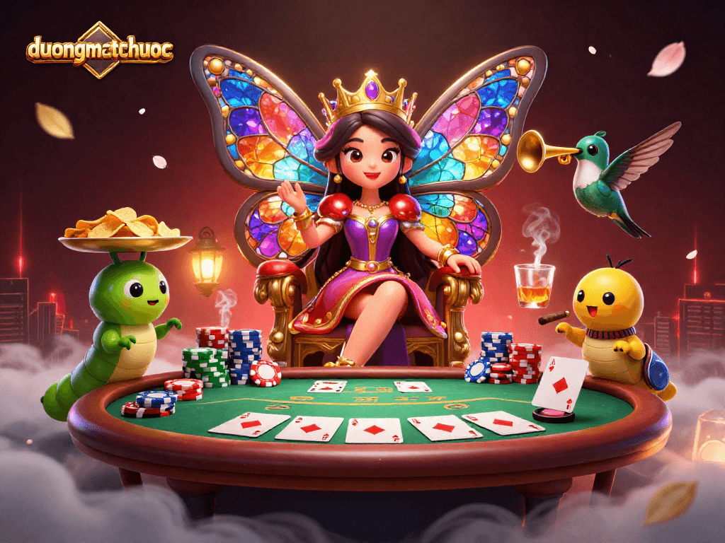 Engage with duongmatchuoc by enjoying vibrant casino gameplay with colorful characters and dynamic elements.
