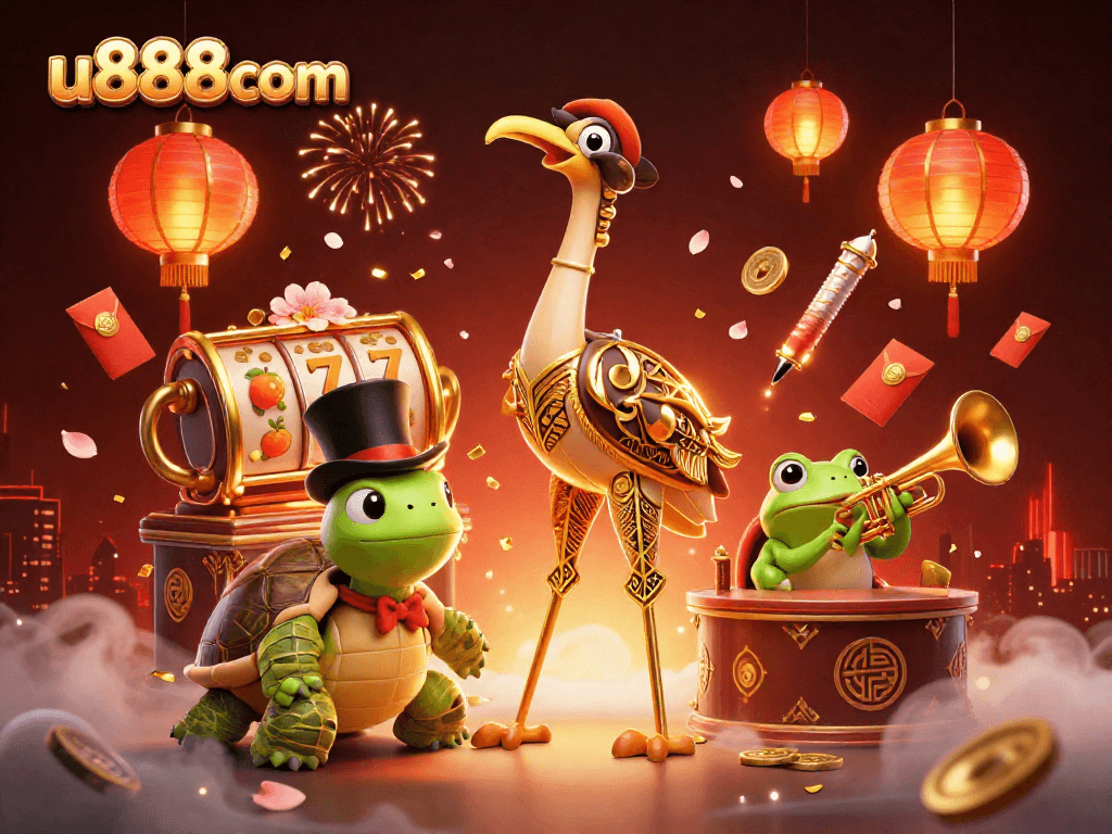 Engage with u888com's casino excitement featuring vibrant characters and stunning 3D graphics.