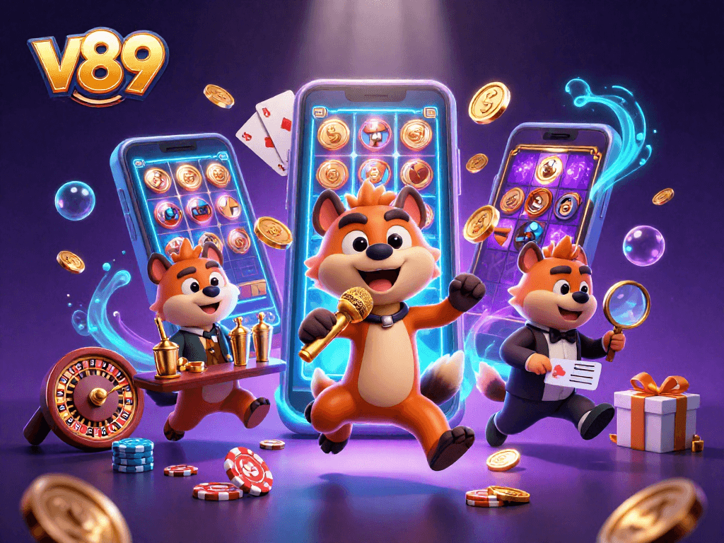 Menangkan hadiah slot dengan v89 di kasino virtual yang penuh warna dan karakter lucu.