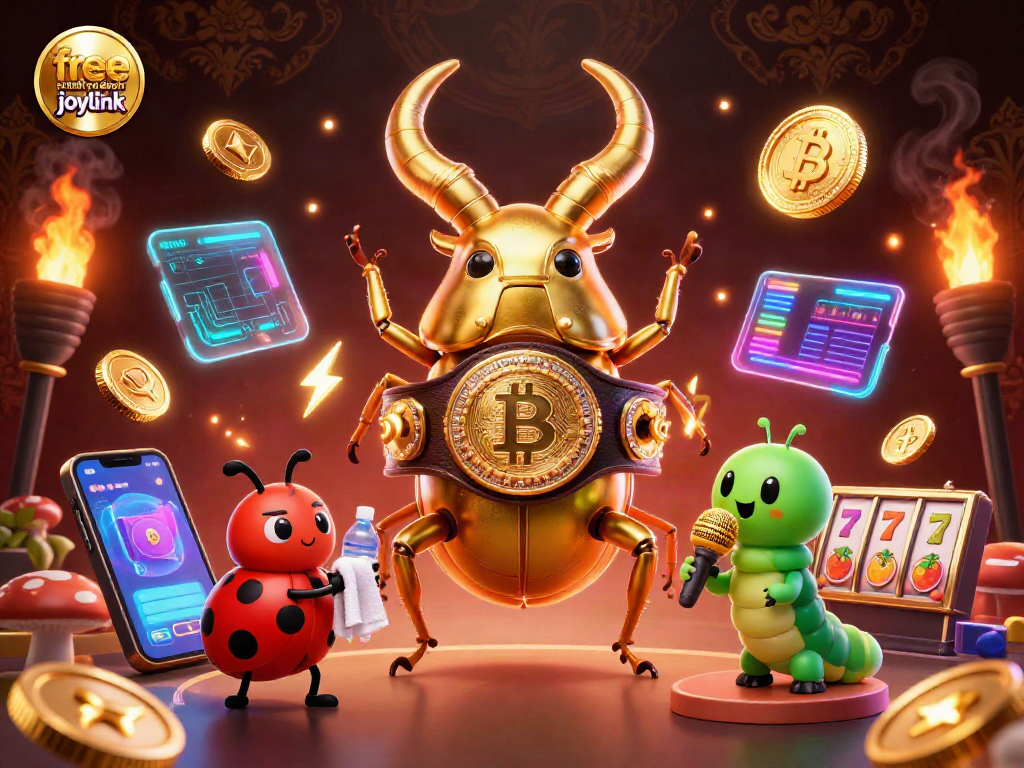 Experience thrill with free credit no deposit joylink slots, featuring vibrant characters and gaming elements.