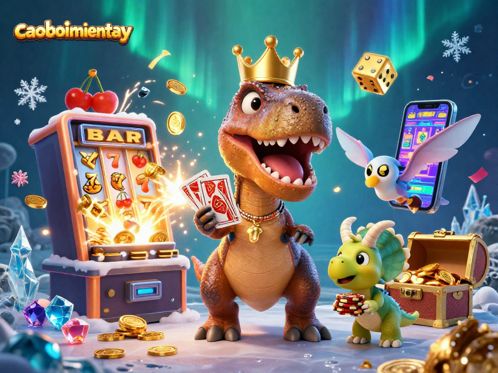 Experience thrilling gameplay in caoboimientay with 3D characters and vibrant casino elements.