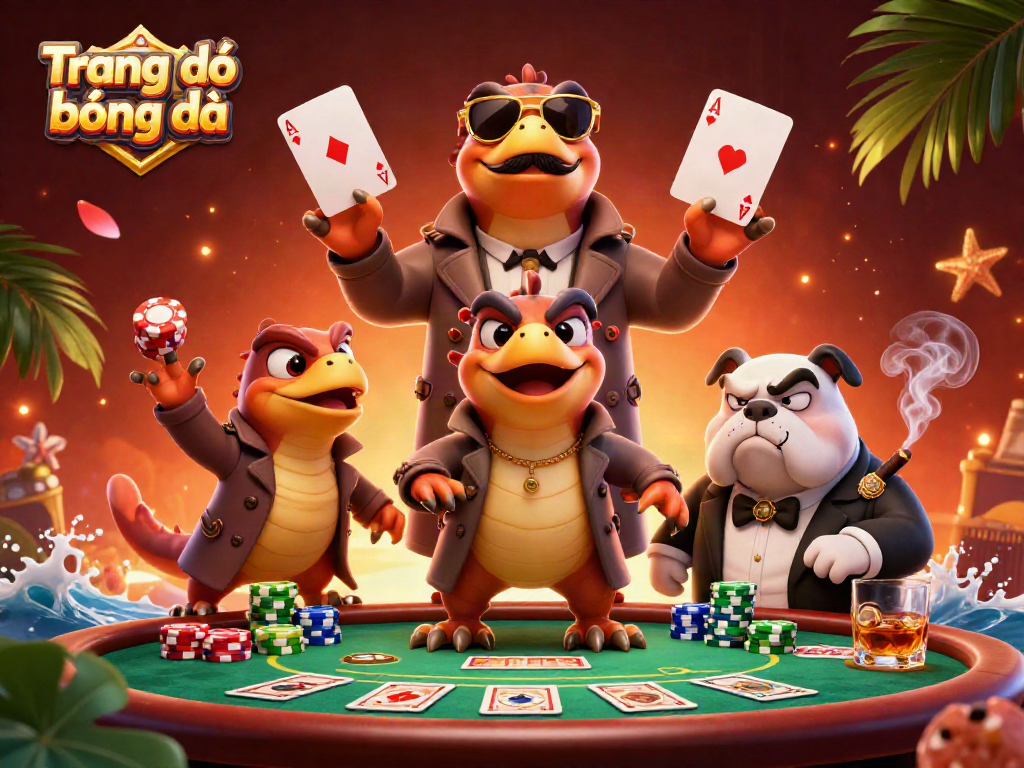 Experience thrilling action on Trang cá độ bóng đá, where cartoon raptors bring poker excitement alive!