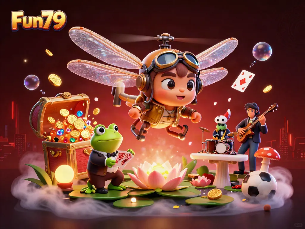 Play card games at Fun79 during a thrilling twist with a jazzy scene