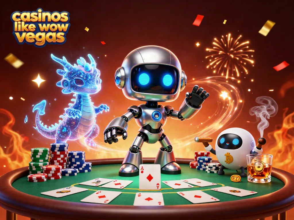 Experience fun at casinos like wow vegas with slots and virtual poker in a vibrant 3D scene.