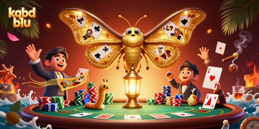 Experience the excitement of kqbd blu with vibrant casino scenes, dynamic poker action, and golden motifs.