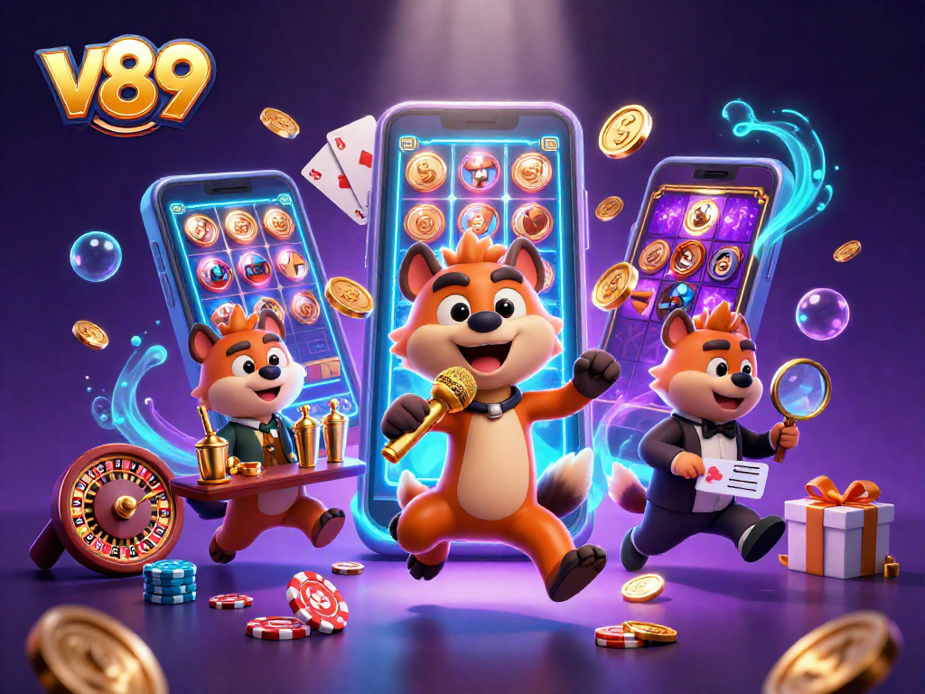 Menangkan hadiah slot dengan v89 di kasino virtual yang penuh warna dan karakter lucu.