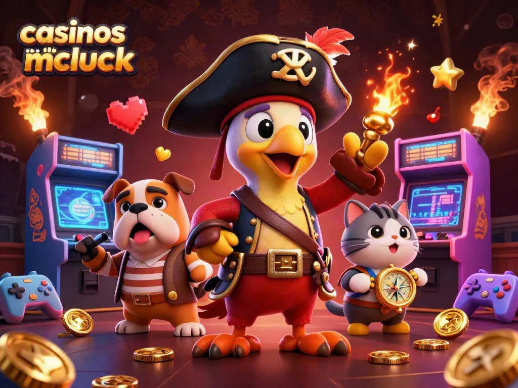 Engage in exciting gameplay at casinos like McLuck with colorful arcade elements and energetic 3D characters.