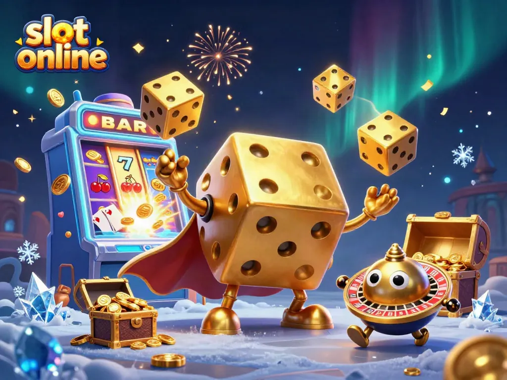 Experience excitement with slot online games as golden dice and jackpots burst forth!