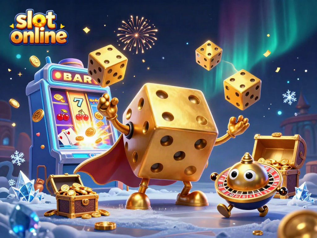 Experience excitement with slot online games as golden dice and jackpots burst forth!
