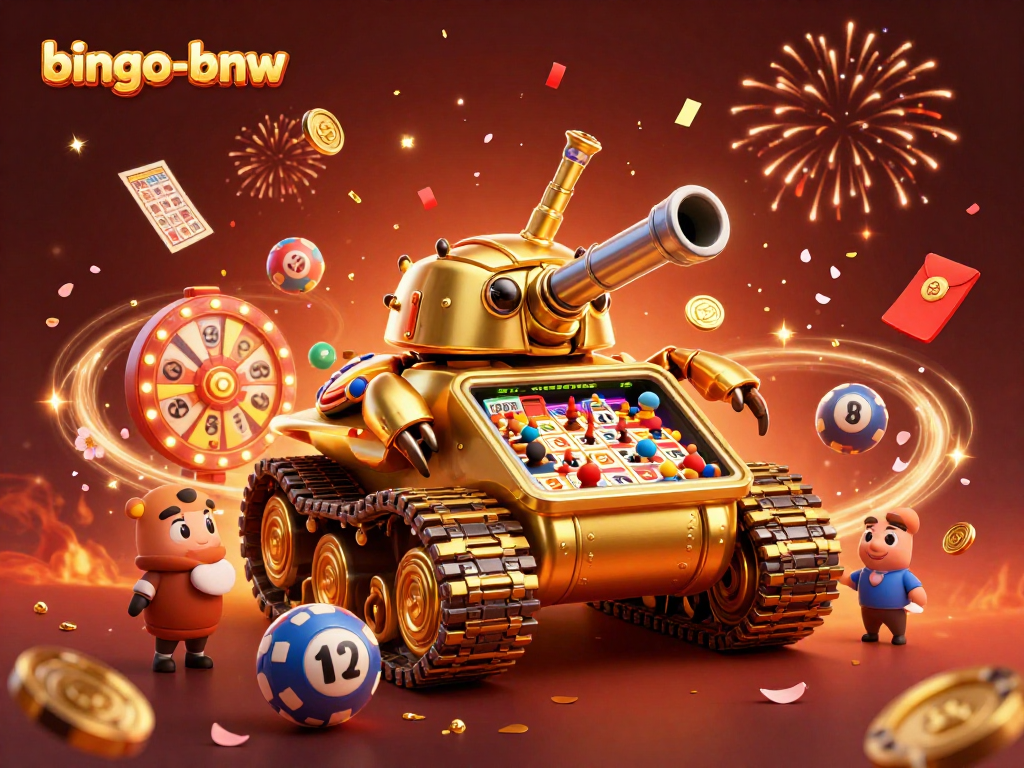 Bingo-bnw unleashes excitement with dynamic bingo gaming in an ultra-detailed 3D illustration.