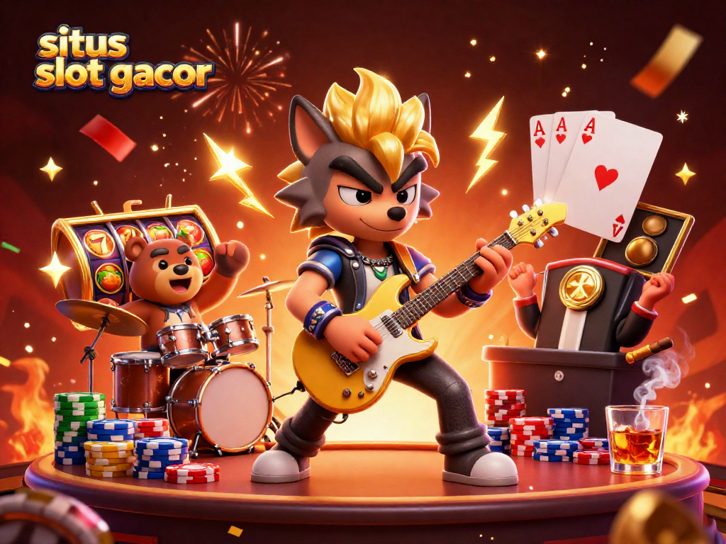 Experience the excitement at situs slot gacor with thrilling slot games and vibrant casino elements.