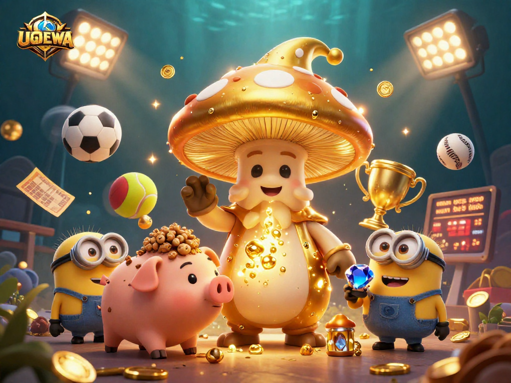Experience the magic of UGDEWA as golden treasures scatter around thrilling casino gameplay.