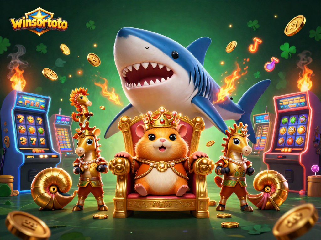 Menangkan jackpot di mesin slot winsortoto dengan raja hamster yang berani di singgasana gigi hiu.