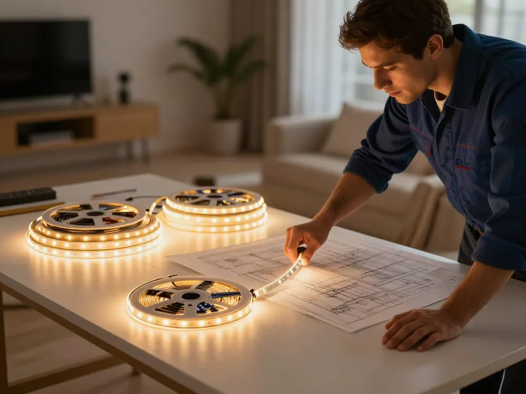 Instalare benzi LED de către un furnizor local de servicii de încredere