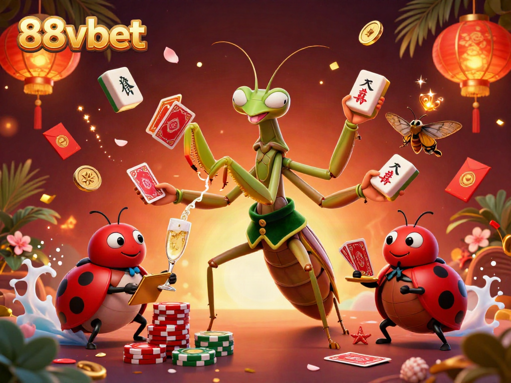 Experience the thrill of 88vbet with a giant mantis card sharp and ladybug pit boss in action!