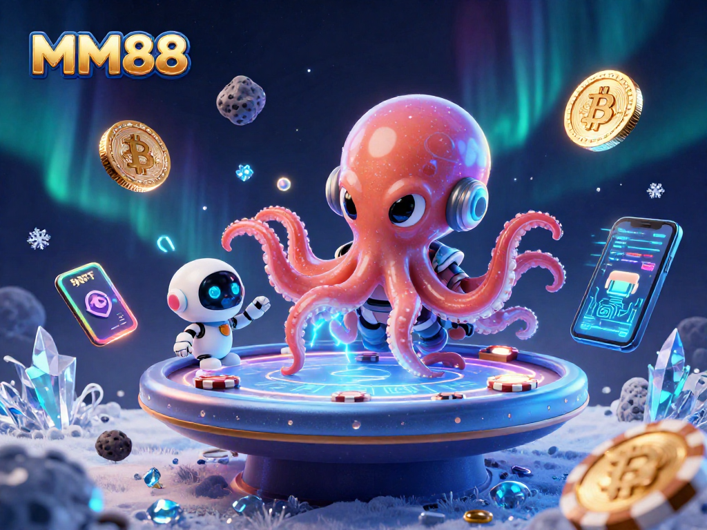 Engage with MM88's vibrant alien casino universe featuring poker games and crypto prizes.