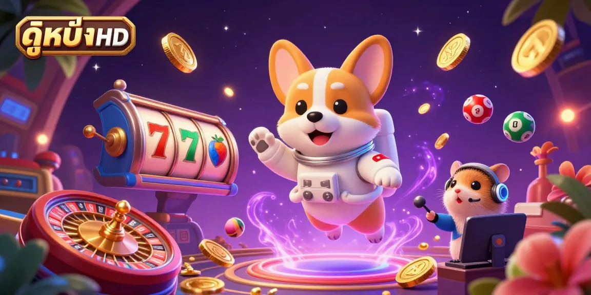 Experience fun and excitement while playing ดูหนังHD with a lively atmosphere featuring engaging gaming elements in a casino.
