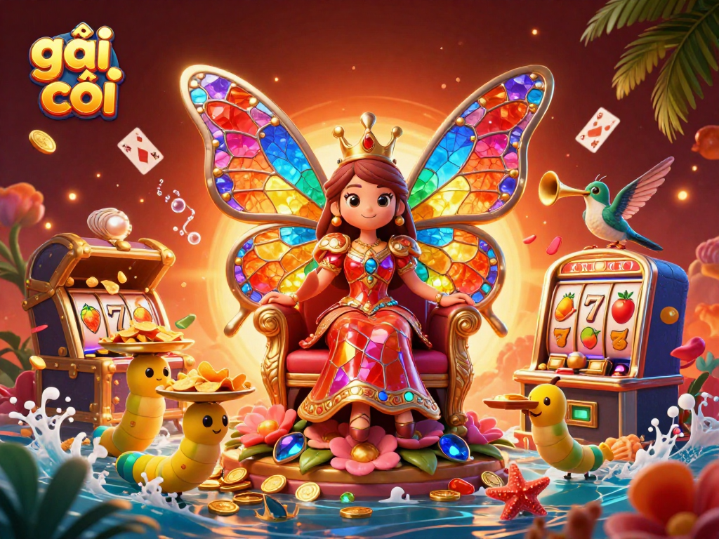 Enjoying the thrill of gaming with gái gọi surrounded by vibrant casino elements.