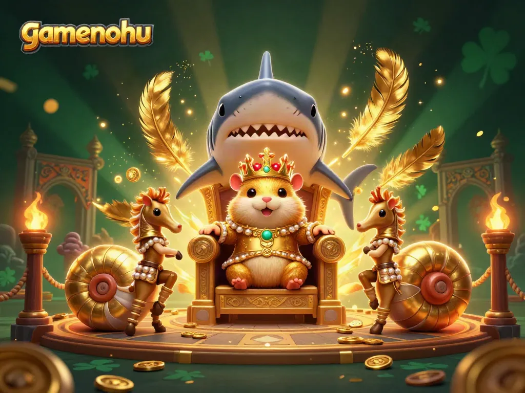 Engage with gamenohu in this vibrant casino scene featuring unique characters and thrilling elements.