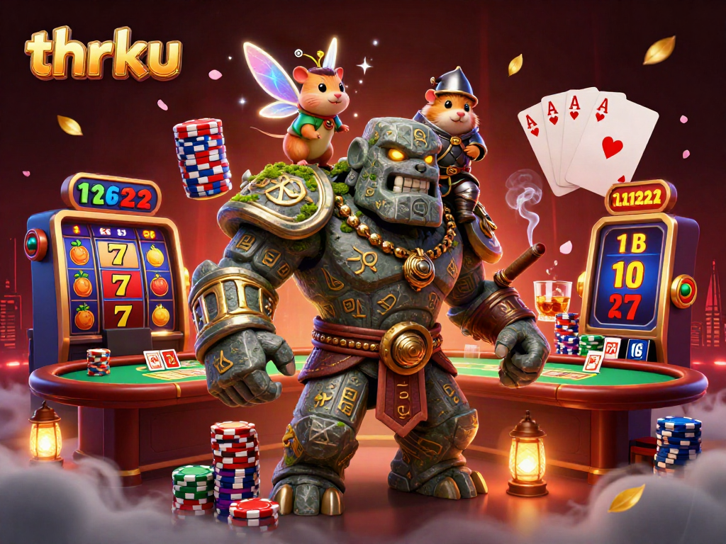 Experience the thrill of thrku with vibrant casino elements and enchanting characters in action.