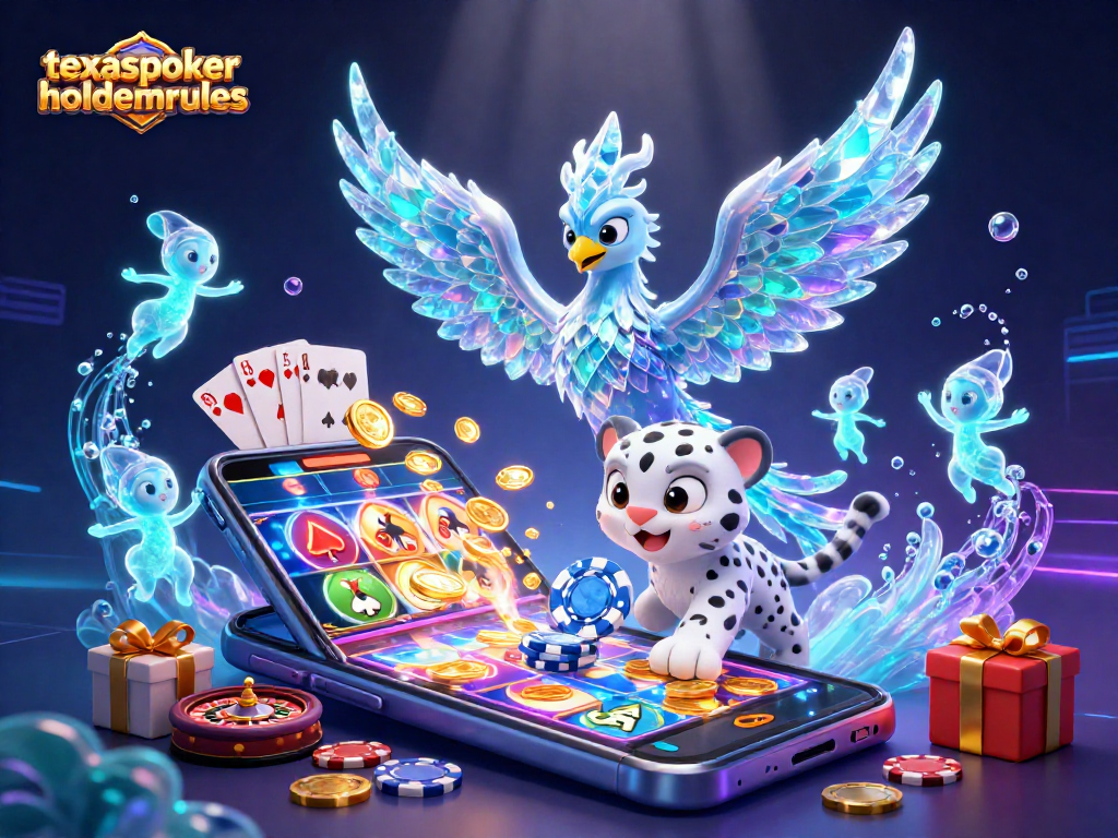 Engage with texaspokerholdemrules in a vibrant, dynamic poker scene featuring enchanted characters and gaming elements