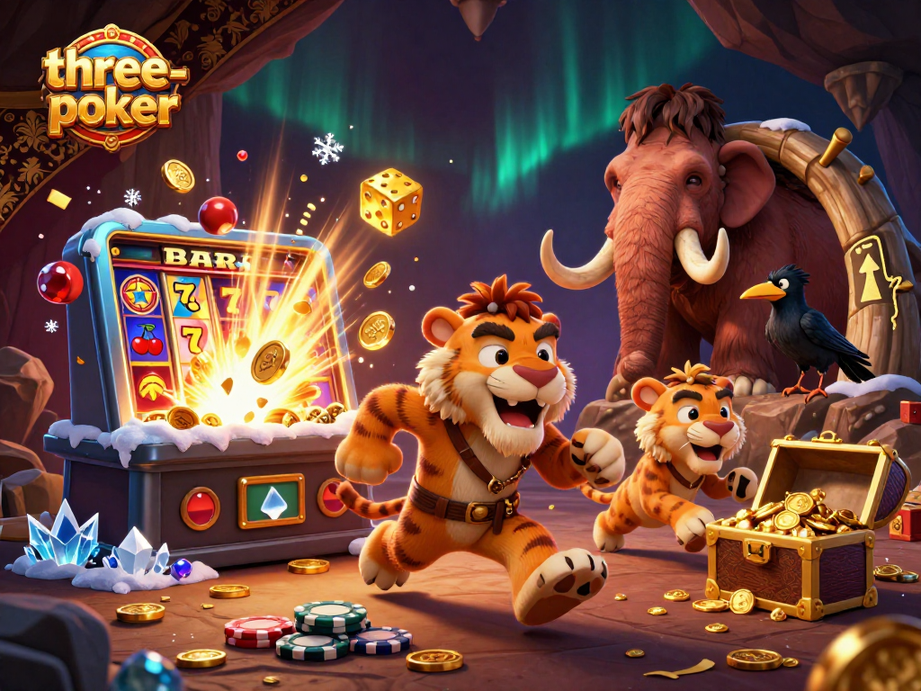 Experience three-card-poker action with a vibrant casino scene illustrating excitement and winning vibes.