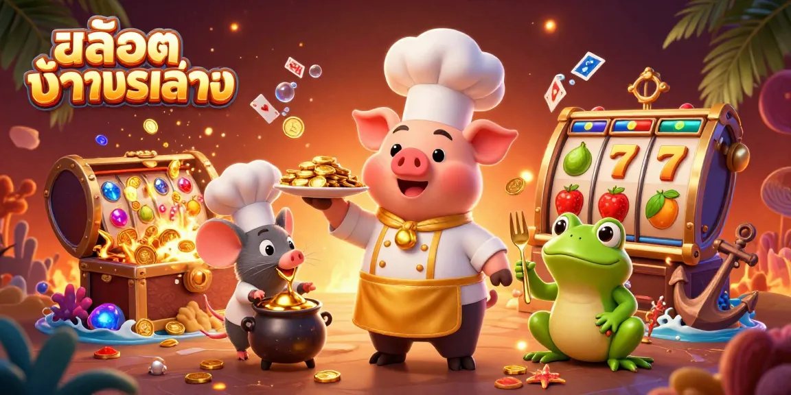 เล่น สล็อตทดลองเล่น กับเชฟหมูในภาพการ์ตูน 3D สนุกสนานและมีชีวิตชีวา