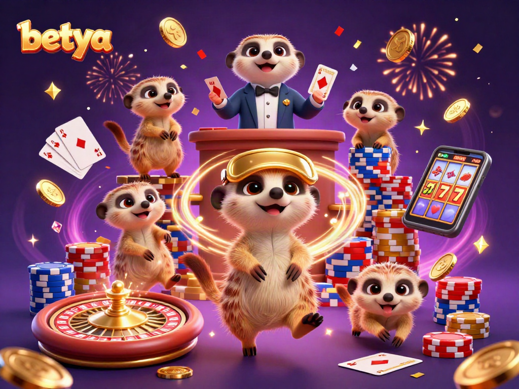 Join the excitement at betya's lively casino with meerkats running the show!