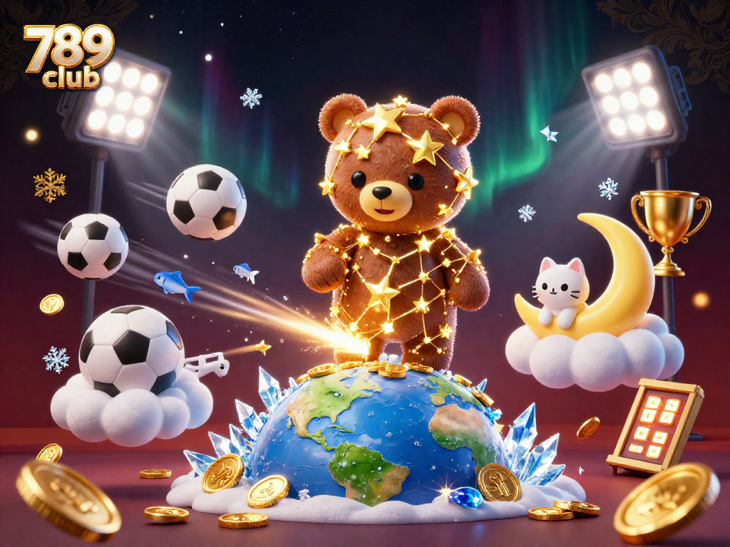 Engage in thrilling games at 789 club with vibrant stars and action-packed betting elements.