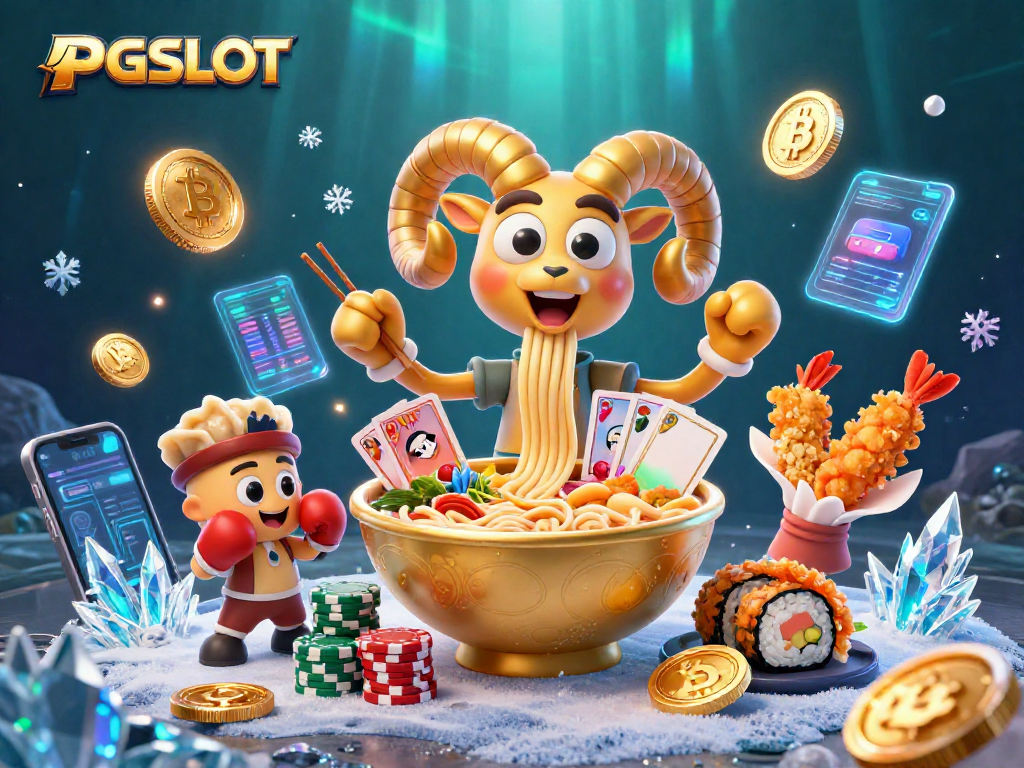 Spin and win at PGSLOT with vibrant 3D casino-themed characters and dynamic gambling elements.